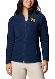 Womens Michigan Wolverines Blue Columbia Give and Go III Light Weight Jacket