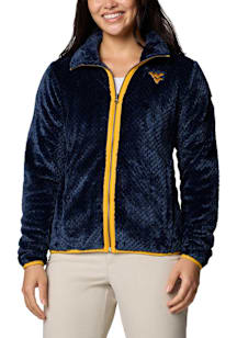 Columbia West Virginia Mountaineers Womens Navy Blue Fire Side II Light Weight Jacket