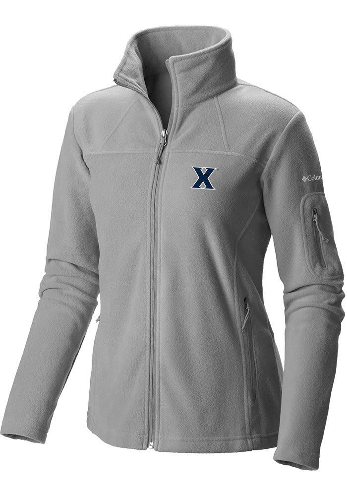 Columbia Xavier Musketeers Womens Grey Give and Go Light Weight Jacket