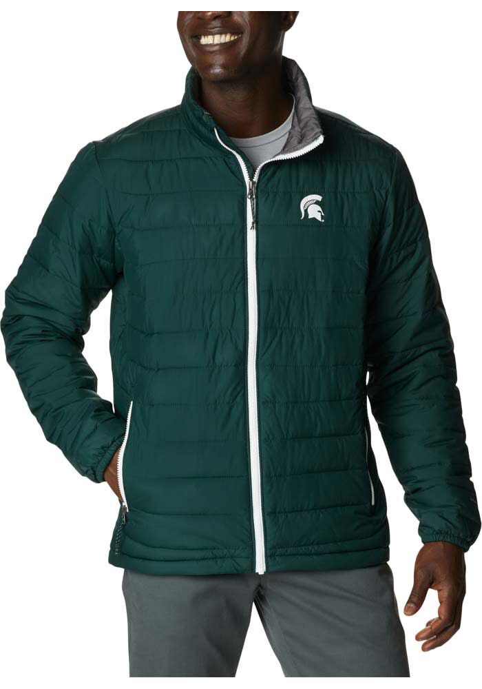 Columbia Michigan State Spartans Mens Powder Lite Heavyweight Jacket