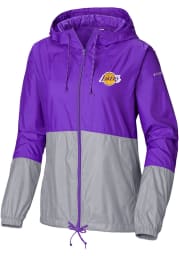 Columbia Los Angeles Lakers Womens Purple Flash Forward Light Weight Jacket
