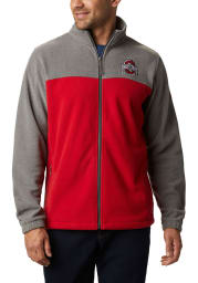Columbia Ohio State Buckeyes Mens Grey Flanker Fleece Medium Weight Jacket