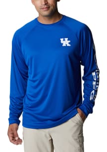 Columbia Kentucky Wildcats Blue Terminal Tackle Long Sleeve T-Shirt
