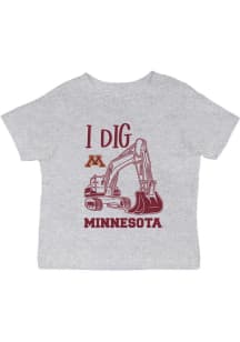 Infant Minnesota Golden Gophers Grey Vive La Fete Excavator Short Sleeve T-Shirt