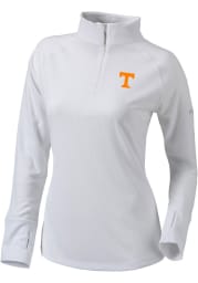 Columbia Tennessee Womens White Flop Shot 1/4 Zip Pullover