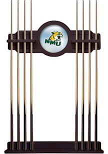 Northern Michigan Wildcats Solid Wood Cue Rack Pool Table