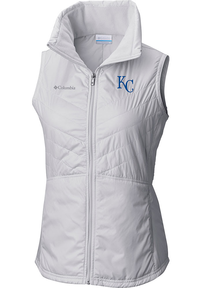 Kansas City Royals Columbia Womens White Mix Sleeveless Jacket