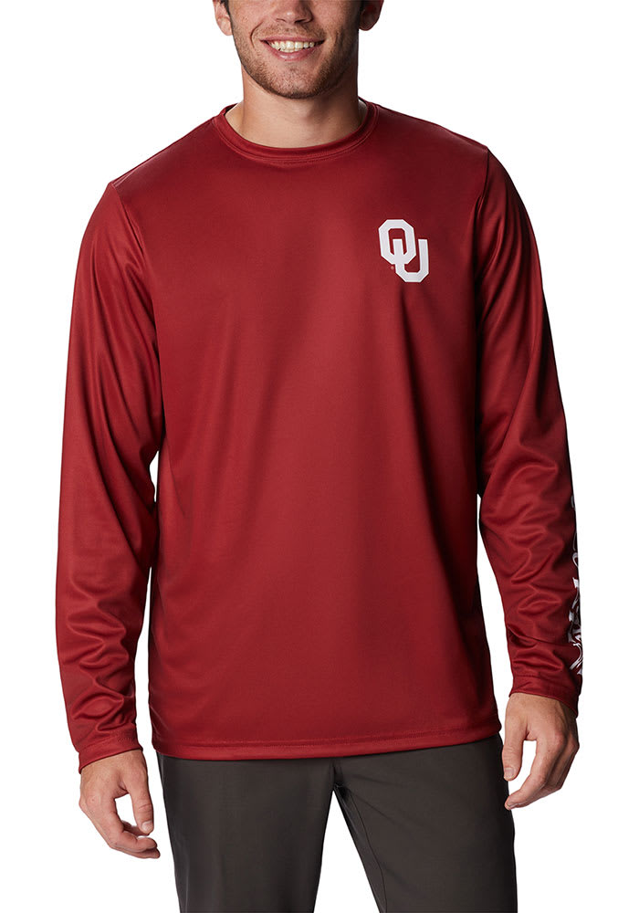 Columbia Oklahoma Sooners Crimson PHG Terminal Tackle Long Sleeve T-Shirt