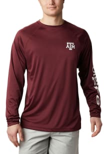 Columbia Texas A&amp;M Aggies Maroon Terminal Tackle Long Sleeve T-Shirt