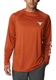 Columbia Texas Longhorns Burnt Orange Terminal Tackle Long Sleeve T-Shirt