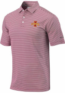 Columbia Iowa State Cyclones Mens Red Club Invite Short Sleeve Polo