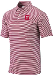 Columbia Indiana Hoosiers Mens Red Club Invite Polo Short Sleeve Polo