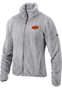 Columbia Oklahoma State Cowboys Womens Grey Fireside Light Weight Jacket
