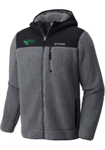 Columbia North Texas Mean Green Mens Charcoal Moutainside Heavyweight Jacket