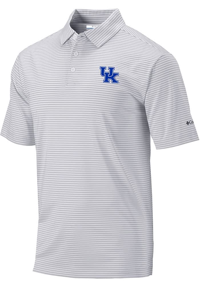 Columbia Kentucky Wildcats Mens Club Invite Short Sleeve Polo