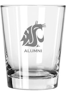 Washington State Cougars Alumni 15oz Rock Glass - White