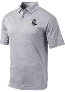 Columbia Michigan State Spartans Mens Grey Set Short Sleeve Polo