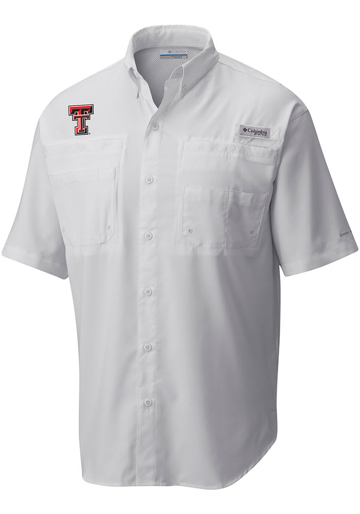 Texas Tech Red Raiders Columbia Short Sleeve Tamiami Button Down