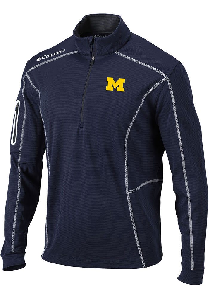 Jordan university of michigan football navy best sale sideline flash heavyweight jacket