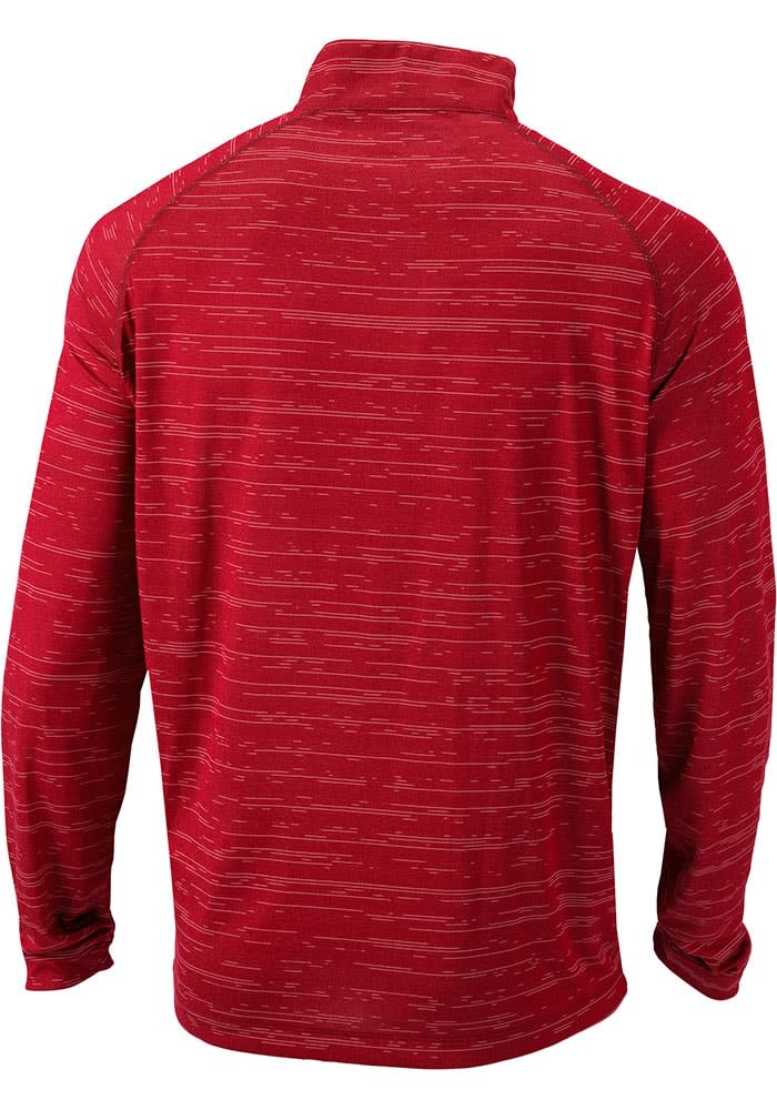 Columbia Cincinnati Reds Mens Red Approach Long Sleeve Qtr Zip Pullover