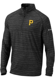 Columbia Pittsburgh Pirates Mens Black Approach Long Sleeve 1/4 Zip Pullover