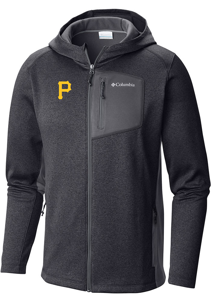 Columbia Pittsburgh Pirates Mens Black Jackson Creek Long Sleeve