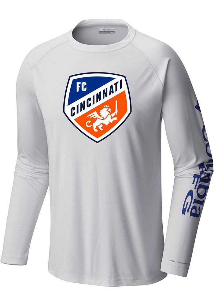 Columbia FC Cincinnati White TERMINAL TACKLE Long Sleeve T-Shirt