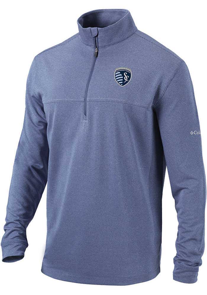 Columbia Sporting Kansas City Mens Navy Blue Soar Long Sleeve 1/4 Zip Pullover