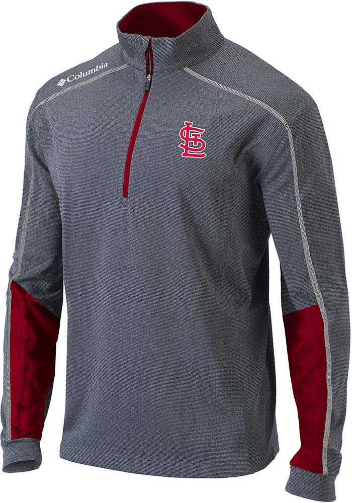 Men's Columbia Gray St. Louis Cardinals Omni-Wick Polo Size: Medium