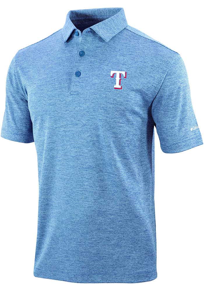 Nike Texas Rangers Mens Blue Cooperstown Short Sleeve Polo