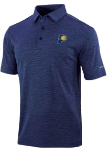 Columbia Indiana Pacers Mens Navy Blue Set II Short Sleeve Polo
