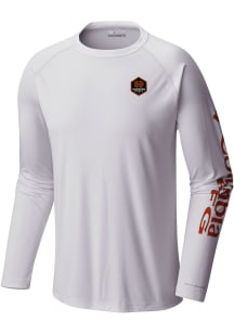 Columbia Houston Dynamo White Terminal Tackle Long Sleeve T-Shirt