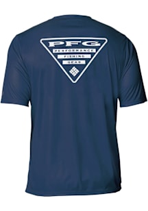 Columbia Cleveland Guardians Navy Blue Terminal Tackle Short Sleeve T Shirt