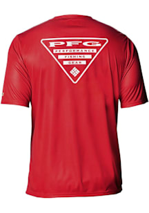 Columbia Cleveland Guardians Red Terminal Tackle Short Sleeve T Shirt