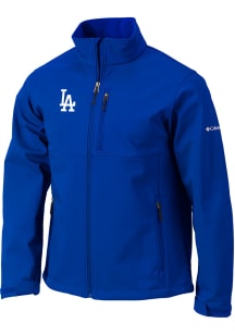 Columbia Los Angeles Dodgers Mens Blue Heat Seal Ascender Light Weight Jacket