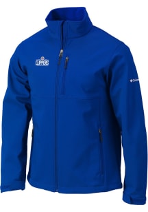 Columbia Los Angeles Clippers Mens Blue Heat Seal Ascender Light Weight Jacket