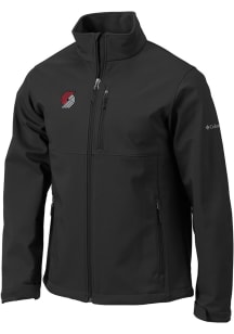 Columbia Portland Trail Blazers Mens Black Heat Seal Ascender Light Weight Jacket