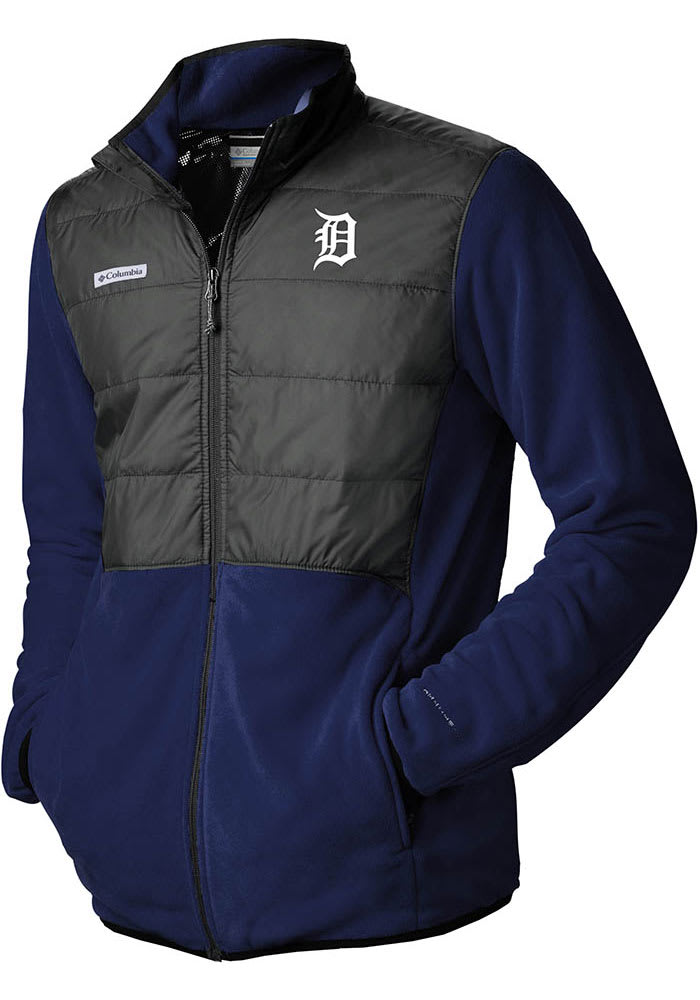 Columbia Men's Detroit Tigers Navy Ascender Full-Zip Jacket