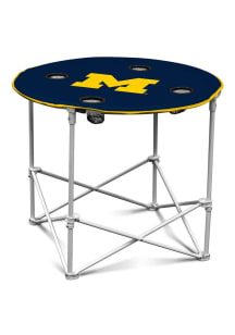 Michigan Wolverines Round Tailgate Table
