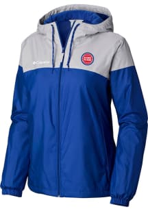 Columbia Detroit Pistons Womens Blue Heat Seal Flash Forward Lined Light Weight Jacket