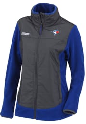 Columbia Toronto Blue Jays Womens Blue Basin Butte Fleece Medium Weight Jacket