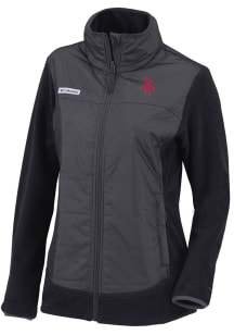 Columbia Houston Rockets Womens Black Heat Seal Basin Butte Fleece Medium Weight Jacket