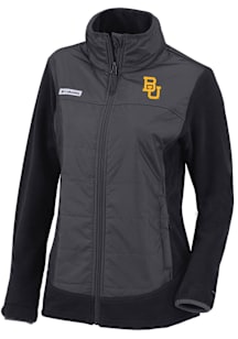 Columbia Baylor Bears Womens Black Heat Seal Basin Butte Fleece Medium Weight Jacket