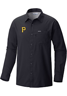 Columbia Pittsburgh Pirates Black Slack Tide Long Sleeve T Shirt