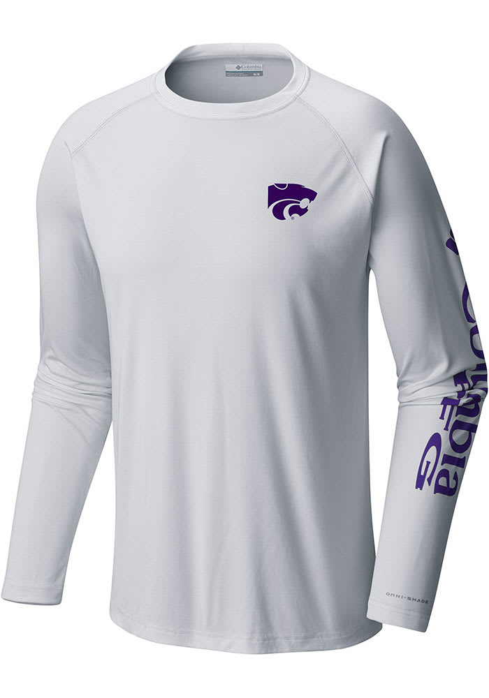 Columbia K-State Wildcats Purple Terminal Tackle Long Sleeve T Shirt