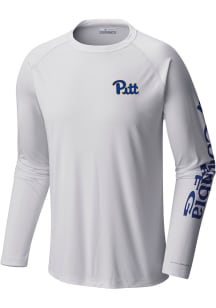 Mens Pitt Panthers Blue Columbia Terminal Tackle Tee