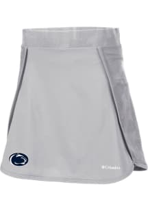 Womens Penn State Nittany Lions Grey Columbia Heat Seal Up Next Skort Shorts