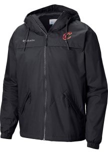 Columbia Cleveland Cavaliers Mens Black Heat Seal Oroville Creek Outerwear Lined Jacket