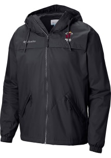 Columbia Miami Heat Mens Black Heat Seal Oroville Creek Outerwear Lined Jacket