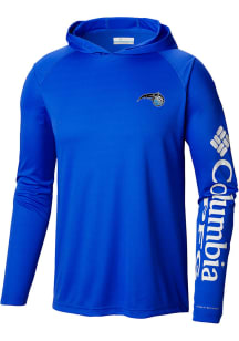 Columbia Orlando Magic Mens Blue Heat Seal Terminal Tackle Long Sleeve Hoodie